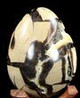Septarian Dragon Egg Geode - Yellow Calcite #37298-3